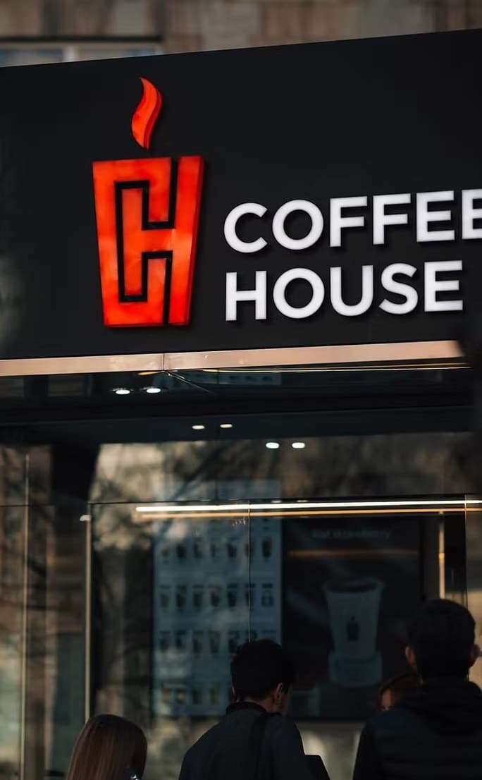 Coffee House illuminated storefront sign